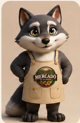 Zondi, la mascota del Mercado de Las Heras